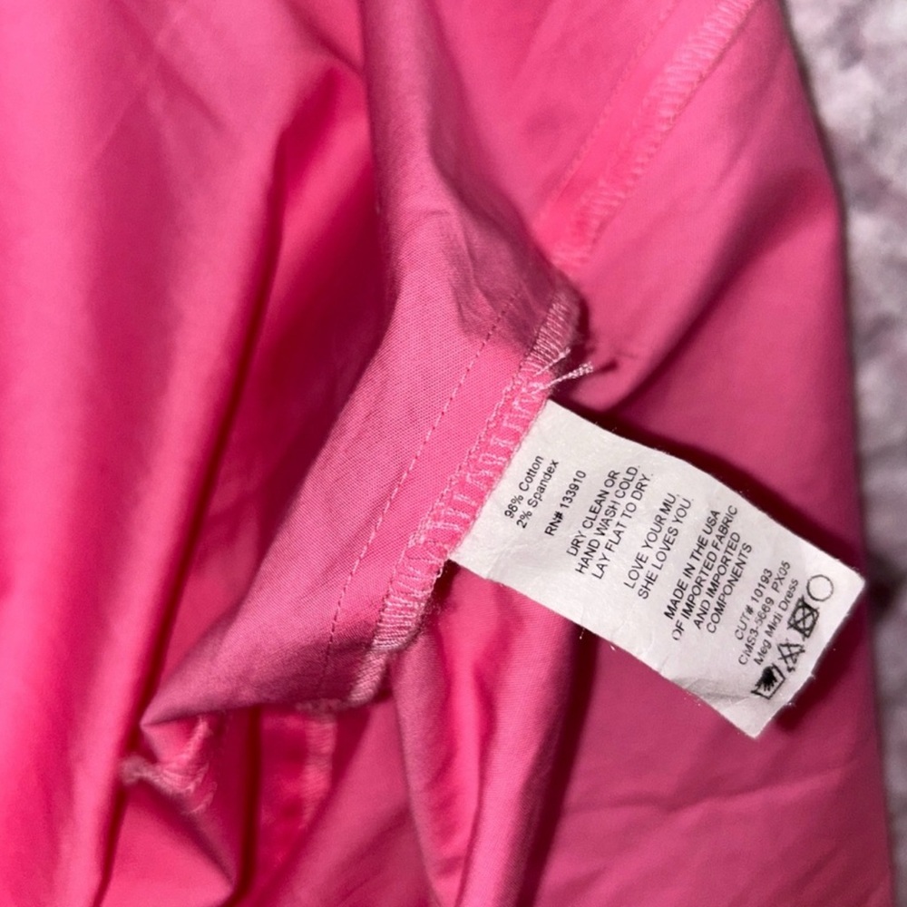 Show Me Your Mumu Med Midi Dress in Pinck Poplin- size XL - Picture 8 of 9